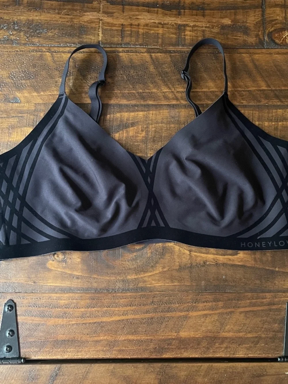 Honeylove Black Silhouette Bra Wore Free Size XL